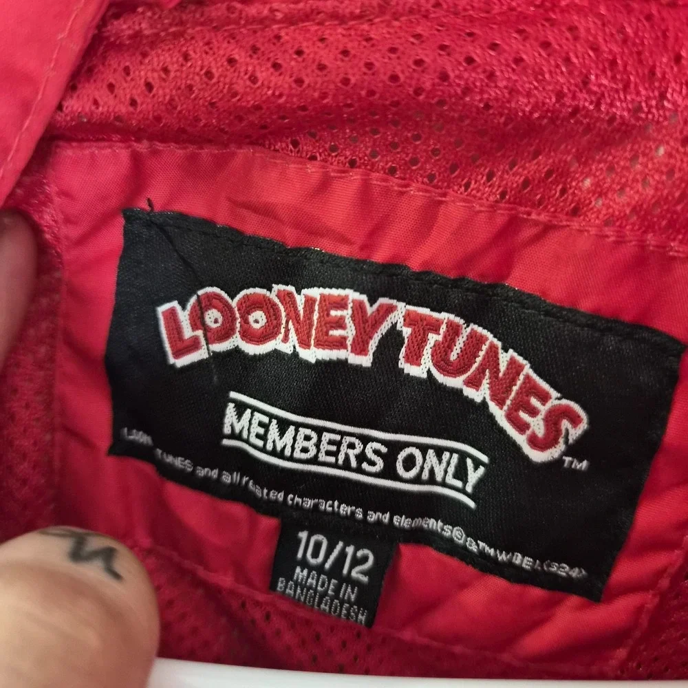 Looney Tunes Members Only Jacket Kids 10/12‎ Bugs Bunny Colorblock Windbreaker